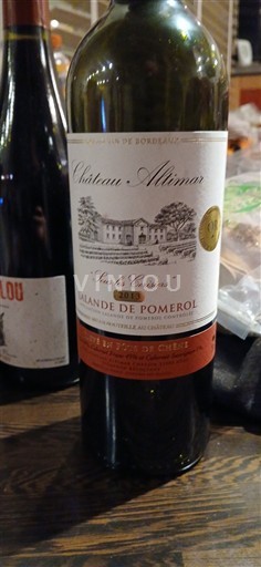 Bordéus Lalande-de-Pomerol Château Altimar Sous les Cerisiers 2013