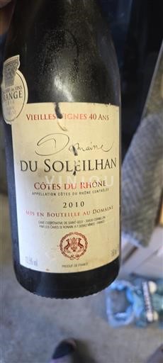 Rhônedalen Côtes du Rhône Domaine Soleihan Vieilles Vignes 40 Ans 2010