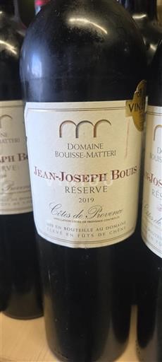 Provence Côtes-de-Provence Domaine Bouisse-Matteri Jean-Joseph Bouis Réserve 2019