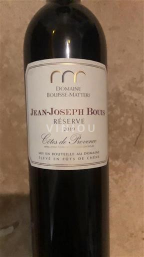 Provence Côtes-de-Provence Domaine Bouisse-Matteri Jean-Joseph Bouis Réserve 2019