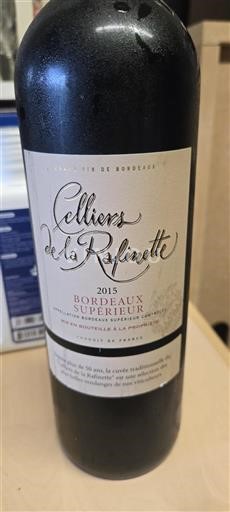 Bordeaux Bordeaux superiore Celliers de la Rafinette 2015