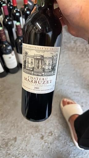 Bordeaux Saint-Estèphe Château Marbuzet 2003