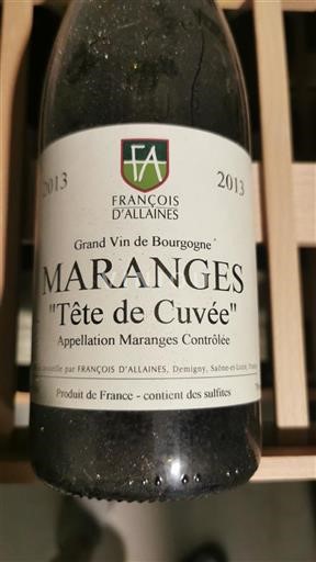 Burgundi Maranges François Allaines Tête de 2013