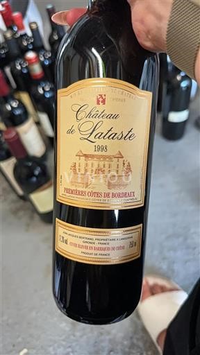 Bordeaux Premières-côtes-de-bordeaux Château Lataste 1998