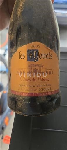 Rhônen laakso Côtes-du-rhône Les Noirets 2008