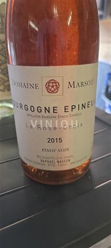 Burgundija Bourgogne Epineuil Domaine Marsoif La Rose-Croix 2015