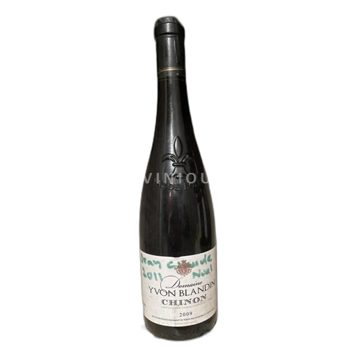 Vin Rouge sec Domaine Yvon Blandin 2009 France Vallée de la Loire Chinon AOC