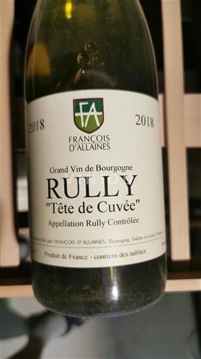 Burgundi Rully François Allaines Tête de 2018