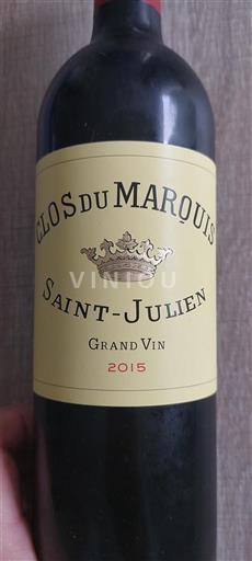 Bordeaux Saint-Julien Clos du Marquis Grand Vin 2015