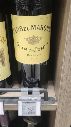 Bordéus Saint-Julien Clos du Marquis Grand Vin 2015