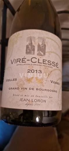 Bourgondië Viré-Clessé Jean Loron Vieilles Vignes 2013