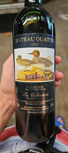 Sydvestfrankrig Cahors Château Quatre La Collection 1998