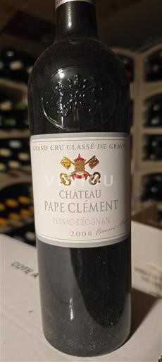 Bordeaux Pessac-Léognan Grand Cru Château Pape Clément 2008
