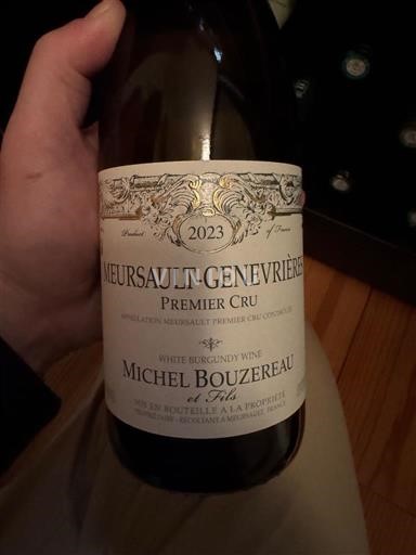Burgundy Meursault Premier Cru Michel Bouzereau et Fils Genevrières 2023