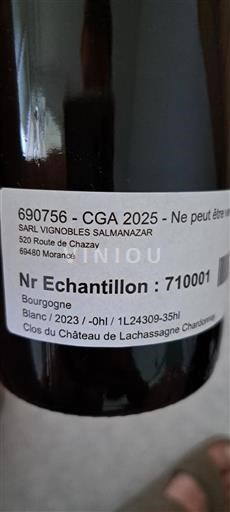 Borgonha Não especificado Château Clos du de Lachassagne Chardonnay 2023