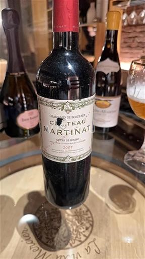 Vin Rouge sec Château Martinet 2007 France Bordeaux Côtes-de-bourg AOC