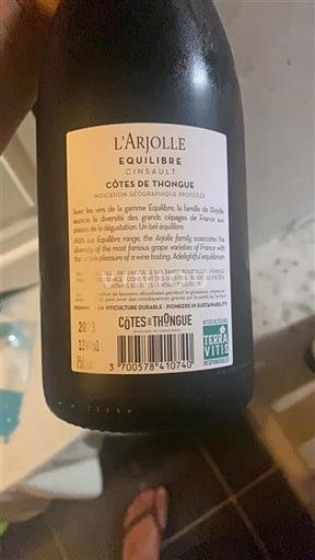 Languedoc und Roussillon Côtes de Thongue L'Arjolle Équilibre 2023