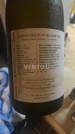 Borgoña Puligny-Montrachet Premier Cru Maison Roche de Bellene Champ Gain 2018
