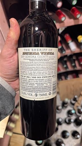 Wijnen Rouge sec The Sheriff of Buena Vista Buena Vista 2019 VS Californische AVA's Sonoma Coast AVA