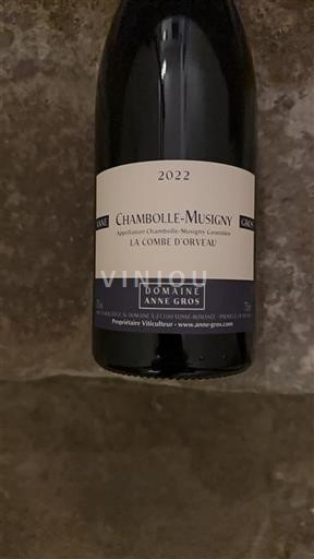 Burgundy Chambolle-Musigny Domaine Anne Gros La Combe d'Orveau 2022