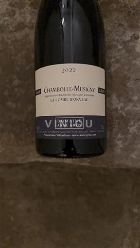 Burgundsko Chambolle-Musigny Domaine Anne Gros La Combe d'Orveau 2022