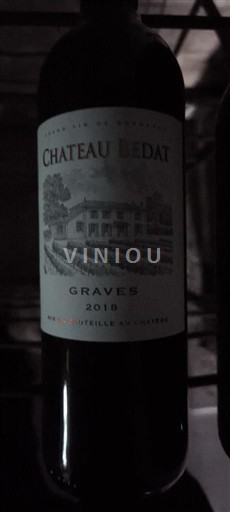 Bordeaux Graves Château Bédat 2018