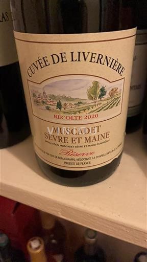 Loiredalen Muscadet-Sèvre-et-Maine Guy de Beauchaumps de Livernière 2020