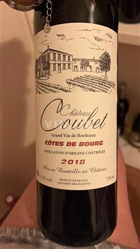Burdeos Côtes-de-bourg Château Courbet 2018
