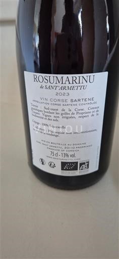 Corse Sartène Sant Armettu rosumarinu 2023