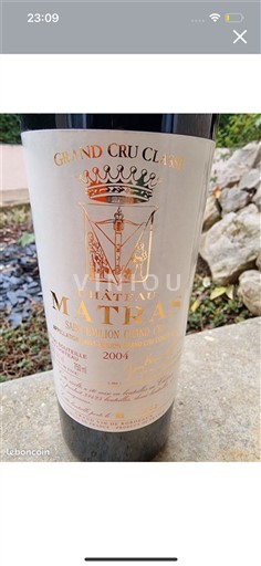 Bordéus Saint-Émilion Grand Cru Grand Cru Matras 2004