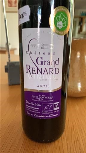 Bordeaux Blaye-côtes-de-bordeaux Château Grand Renard Prestige 2020