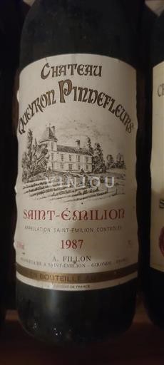 Bordeaux Saint-Émilion Château Queyron Pin de Fleurs 1987