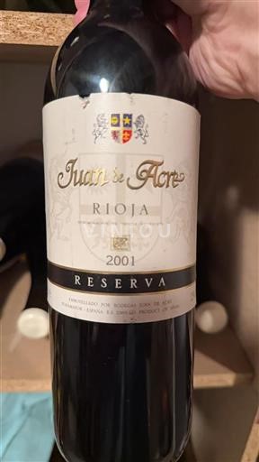 La Rioja Rioja Juan de Acre Reserva 2001
