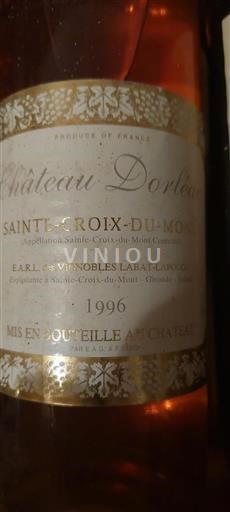 Bordeaux Sainte-Croix-Du-Mont Château Dorleac 1996