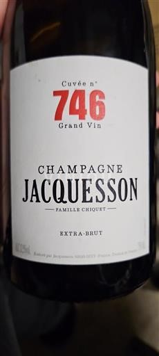 Champaña Champán Jacquesson 746 2018