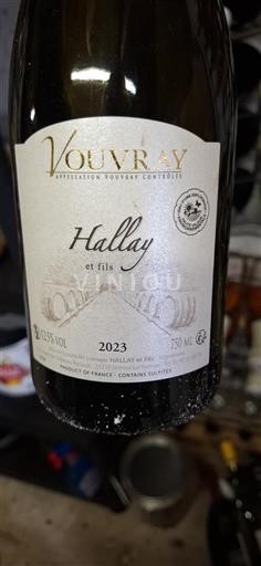 Dolina Loare Vouvray Hallay et fils 2023