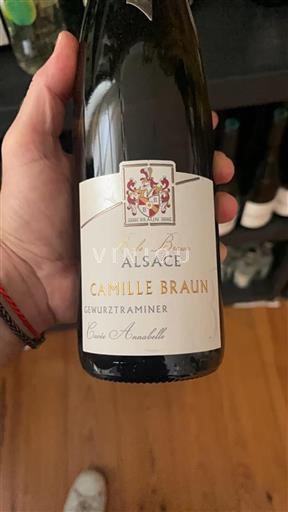 Alsace Gewürztraminer Grand Cru Camille Braun Annabelle Ei vuosikertaa