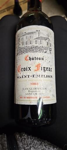 Bordéus Saint-Émilion Château Croix Figeac 1983