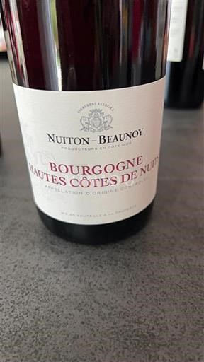 Burgund Hautes Côtes de Nuits Nuiton-Beaunoy Ohne Jahrgang