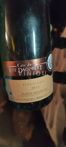 Alsace Ospecificerad Grand Cru Cave du Roi Dagobert 2019