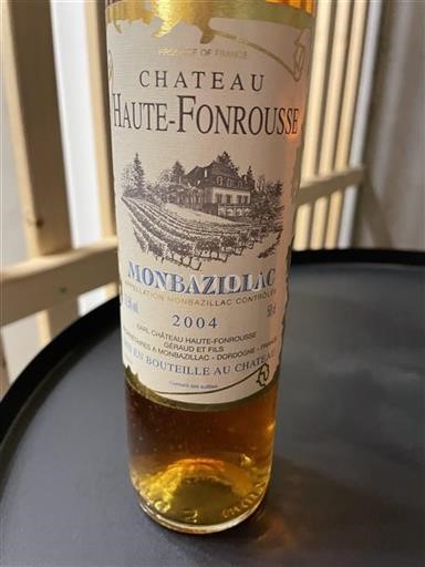 Zuidwest-Frankrijk Monbazillac Château Haute-Fonrousse 2004