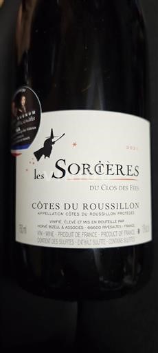Vin Rouge sec Les Sorcières Domaine Clos des Fées 2021 France Roussillon Côtes-du-roussillon AOC