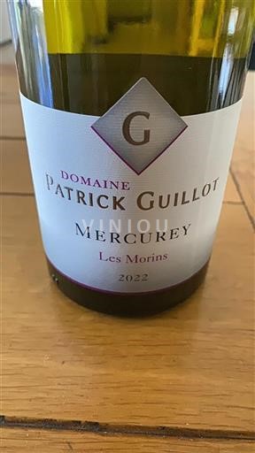 Bourgondië Mercurey Domaine Patrick Guillot Les Morins 2022