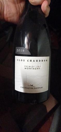 Burgundi Montagny Premier Cru Château Davenay Clos Chaudron 2019