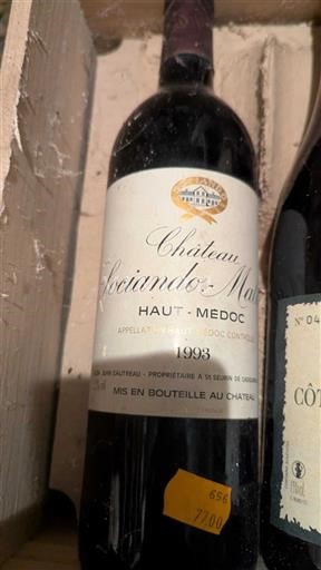 Bordeaux Haut-Médoc Château Sociando Mallet 1993
