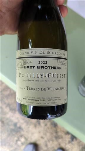 Borgoña Pouilly-fuissé Bret Brothers Terres de Vergisson 2022
