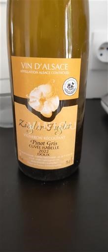 Alsace Grand Cru Ziegler-Fugler Isabelle 2022