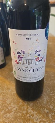 Burdeos Blaye-Côtes de Burdeos Château Mayne Guyon Essentiel 2022