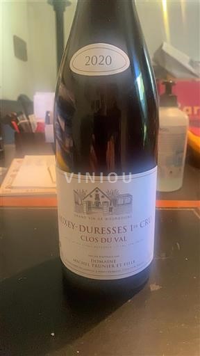 Bourgogne Auxey-Duresses Premier Cru Michel Prunier et Fille Clos du Val 2020