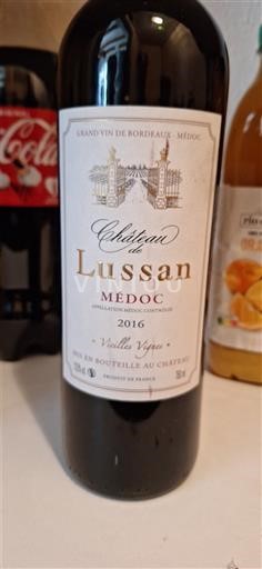Bordeaux Médoc Château Lussan Vieilles Vignes 2016